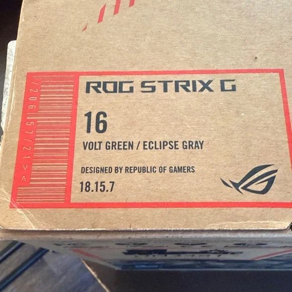 Rog Astrid G 16 volt green/ Eclipse Gray gaming laptop